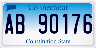 CT license plate AB90176