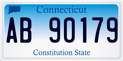 CT license plate AB90179