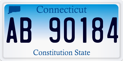 CT license plate AB90184