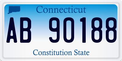 CT license plate AB90188