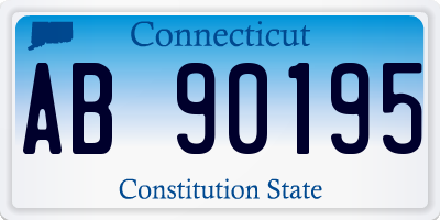 CT license plate AB90195