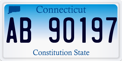 CT license plate AB90197