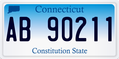 CT license plate AB90211