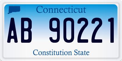 CT license plate AB90221