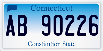 CT license plate AB90226