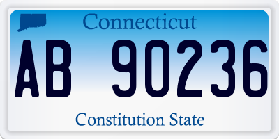 CT license plate AB90236