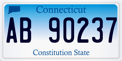 CT license plate AB90237