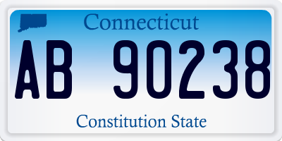 CT license plate AB90238