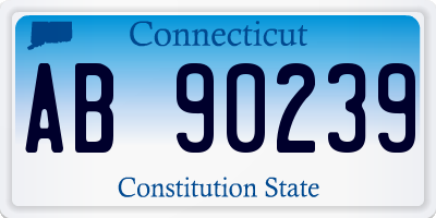 CT license plate AB90239