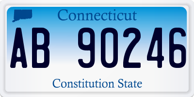 CT license plate AB90246