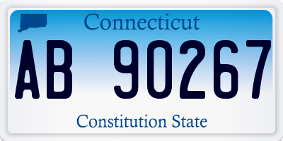 CT license plate AB90267