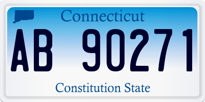 CT license plate AB90271