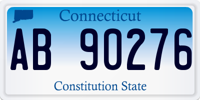 CT license plate AB90276