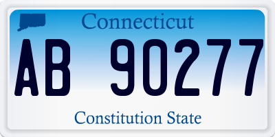 CT license plate AB90277