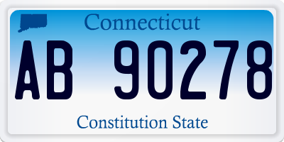 CT license plate AB90278