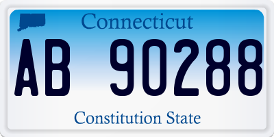 CT license plate AB90288