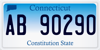 CT license plate AB90290