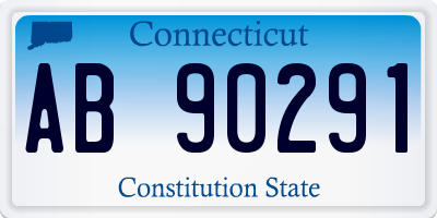 CT license plate AB90291