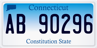 CT license plate AB90296