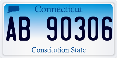 CT license plate AB90306