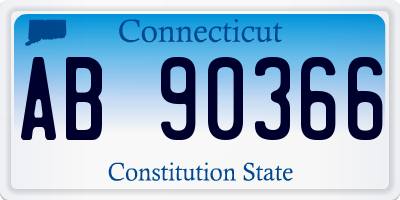 CT license plate AB90366