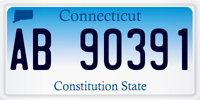 CT license plate AB90391