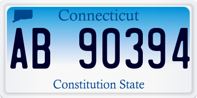 CT license plate AB90394