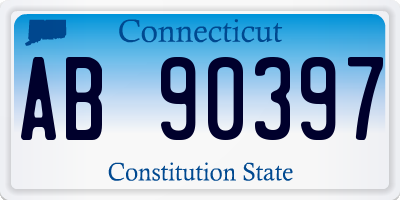 CT license plate AB90397