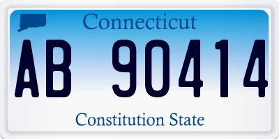 CT license plate AB90414