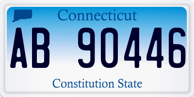 CT license plate AB90446