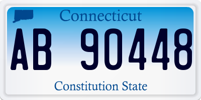 CT license plate AB90448