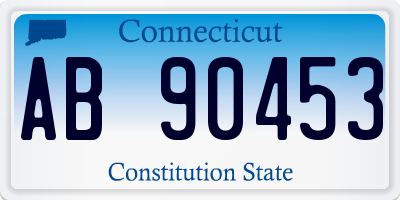CT license plate AB90453