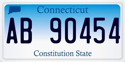 CT license plate AB90454