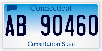 CT license plate AB90460