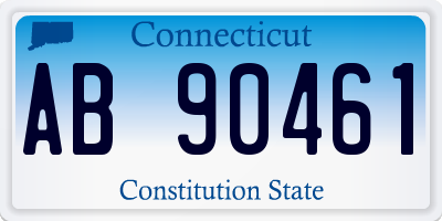 CT license plate AB90461