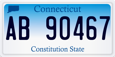 CT license plate AB90467