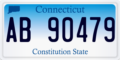 CT license plate AB90479