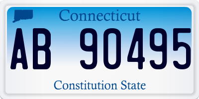 CT license plate AB90495