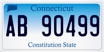 CT license plate AB90499