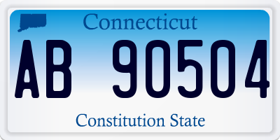 CT license plate AB90504