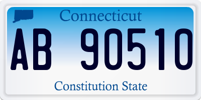 CT license plate AB90510