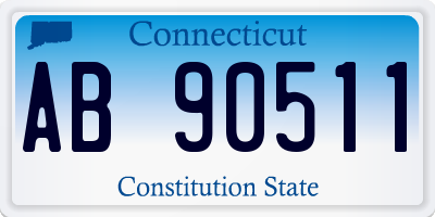 CT license plate AB90511