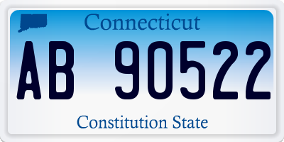 CT license plate AB90522