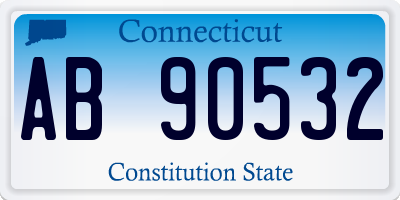 CT license plate AB90532