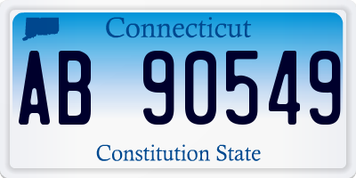 CT license plate AB90549