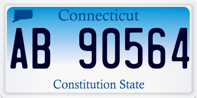 CT license plate AB90564