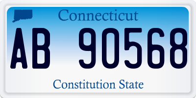 CT license plate AB90568