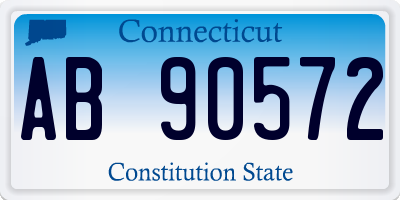 CT license plate AB90572