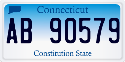 CT license plate AB90579