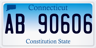 CT license plate AB90606